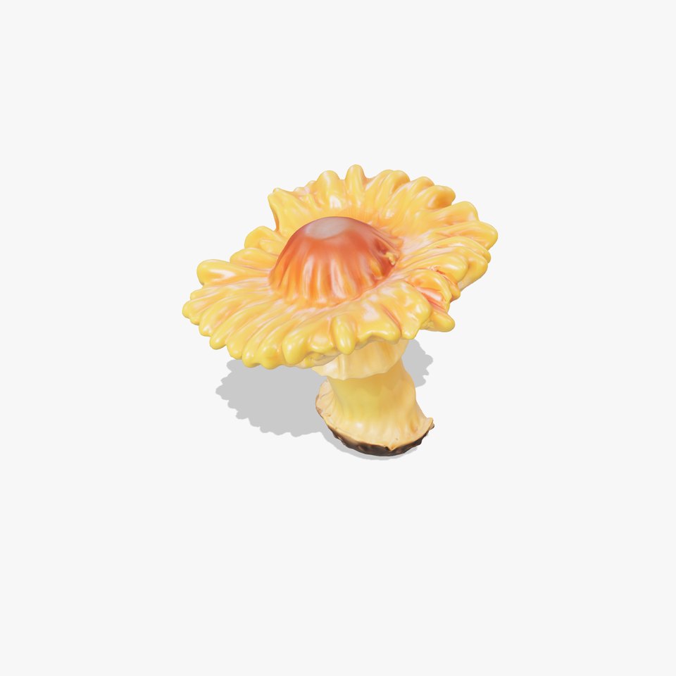 Chanterelle Mushroom D Model Pack